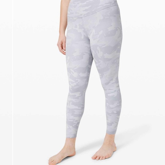 Lululemon Wunder Under HR 25” Luxtreme Leggings Camo White 8 - Picture 3 of 12